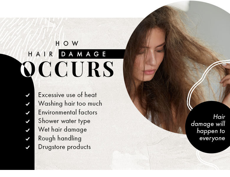 how hair damage occurs