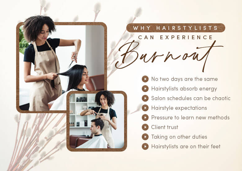 why hairstylists can experience burnout graphic