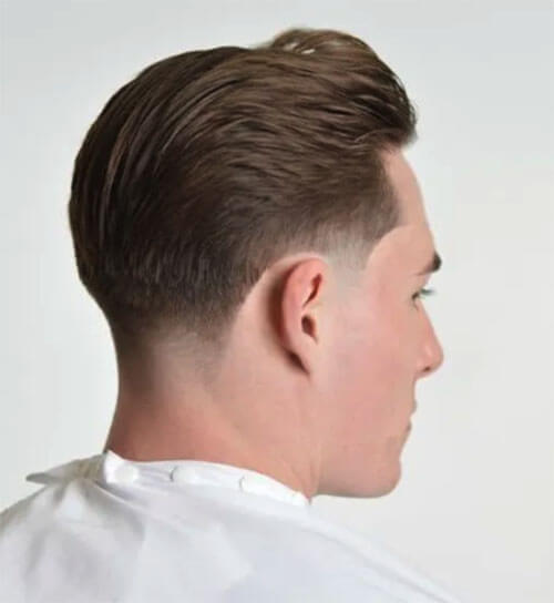 portrait man with fade hairstyle