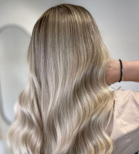 beige blonde hair