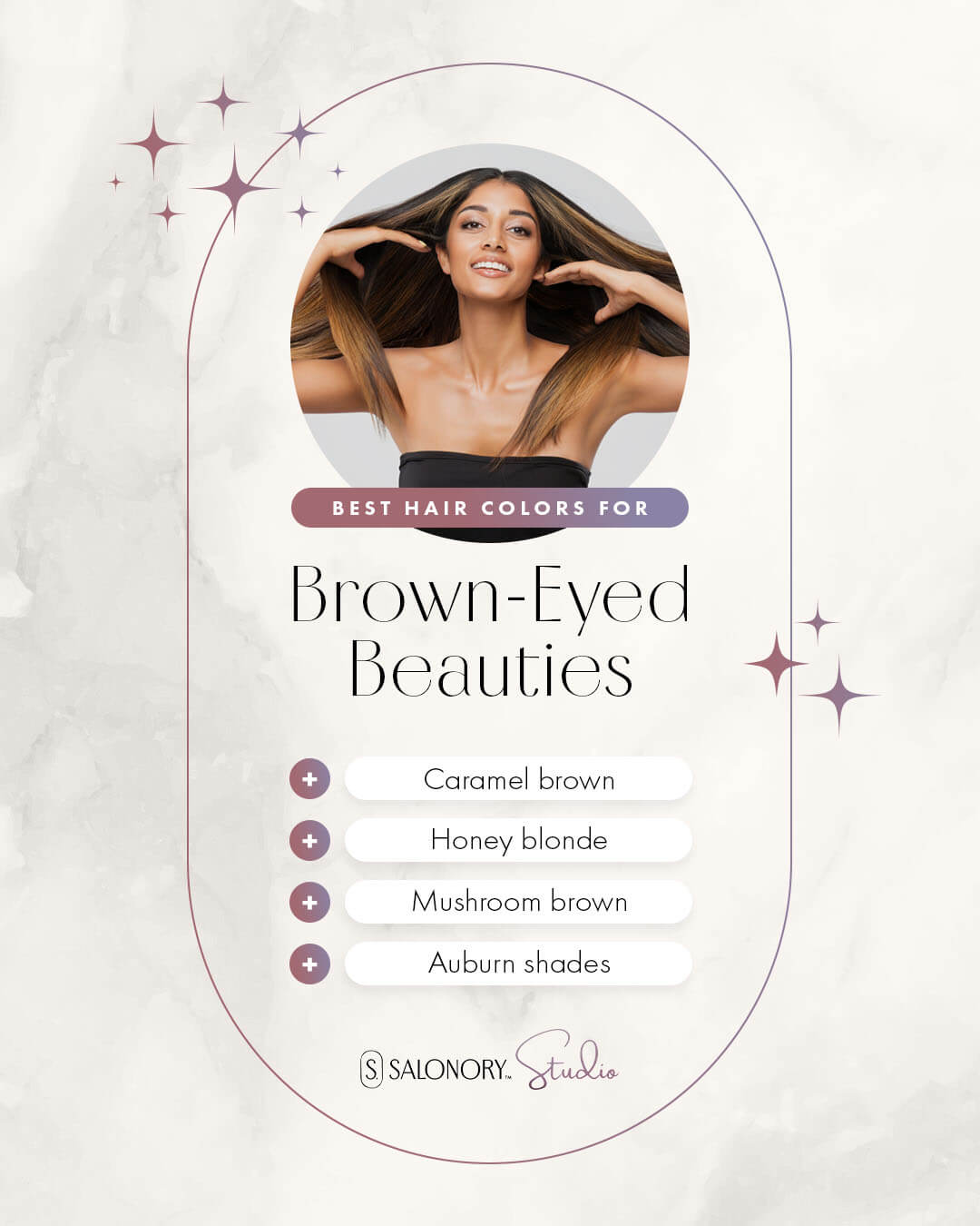 best hair colors for brown-eyed beauties