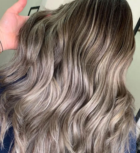 reverse balayage hair color