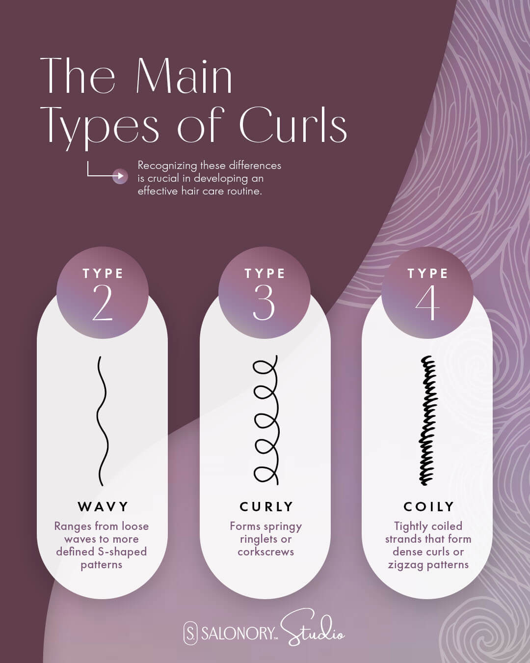 the main types of curls