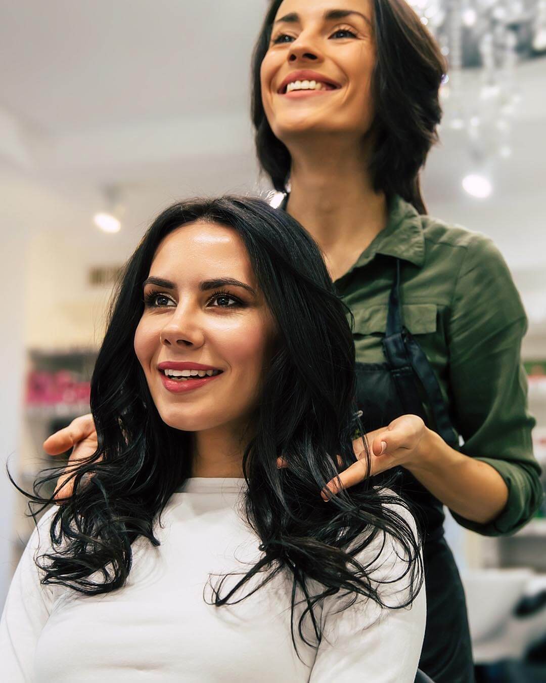 stylist consulting with client