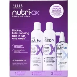Nutri-Ox® Thinning Hair System for Colored/Chemically Treated Hair- 30-Day Starter Kit