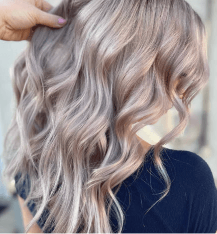 long blonde hair sideview