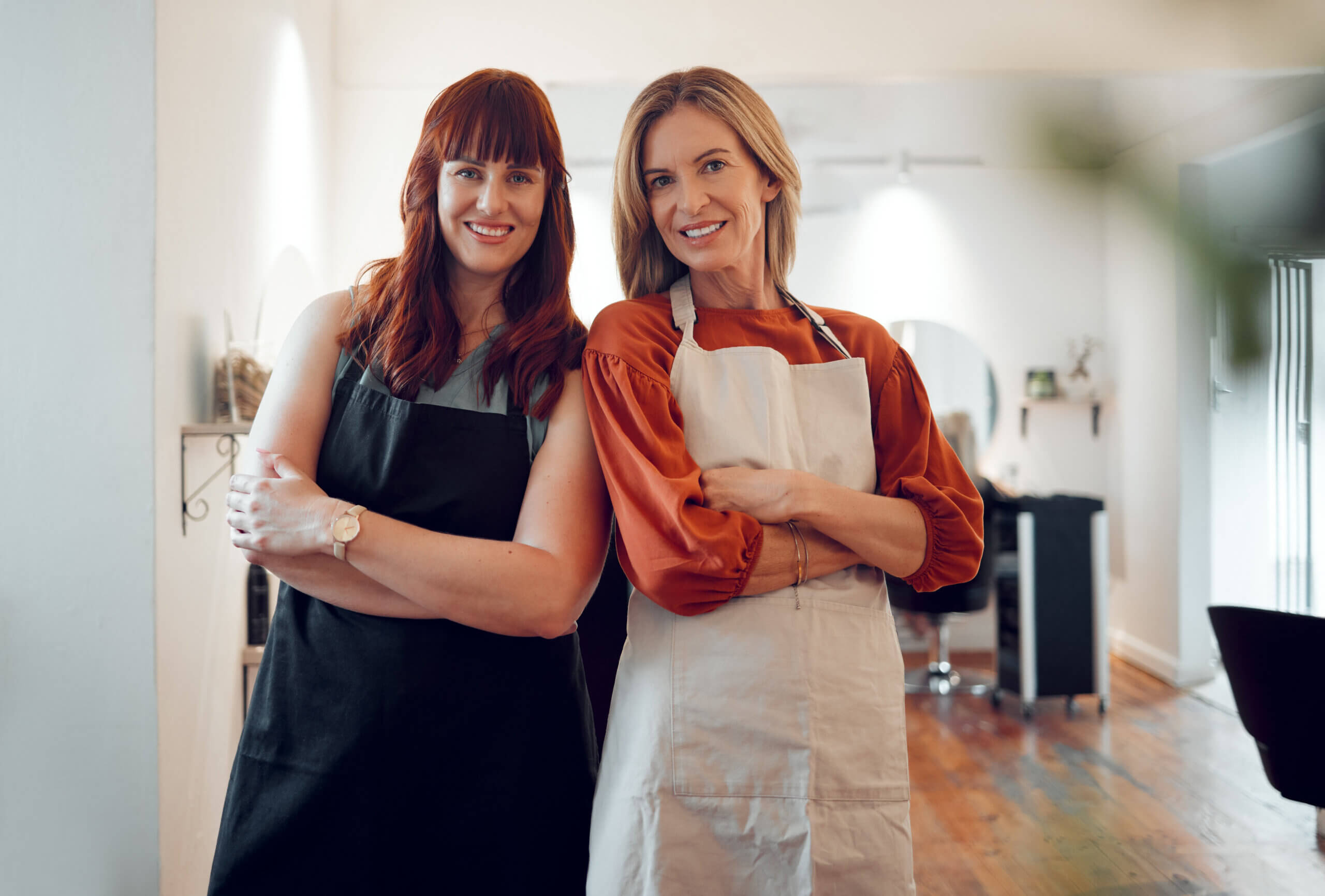 Two Female Hairdressers